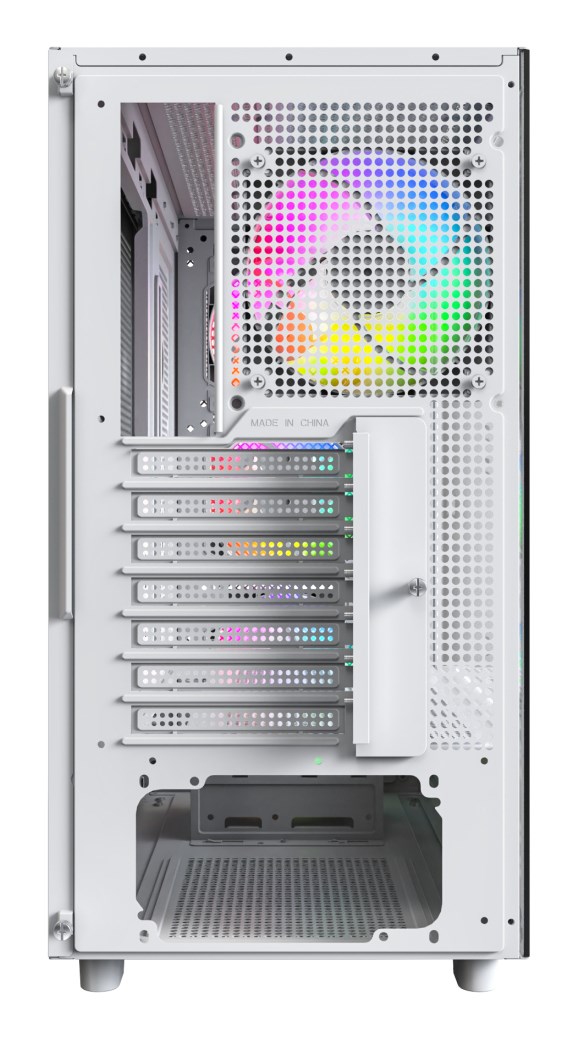 Montech XR Wood Midi Tower White Montech XR Wood Midi Tower White