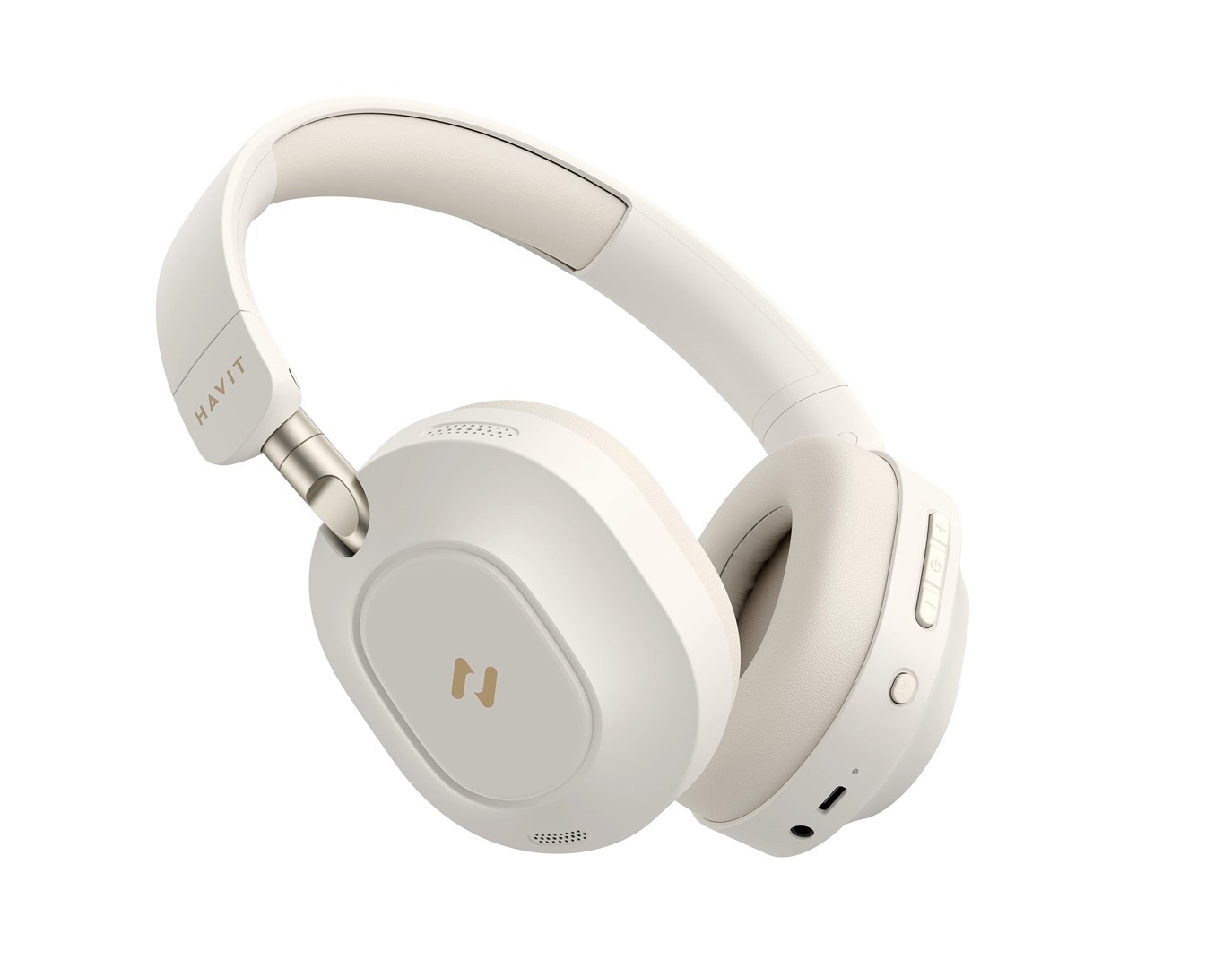 Havit H668BT - BT cordless headphones, beige Havit H668BT - BT cordless headphones, beige