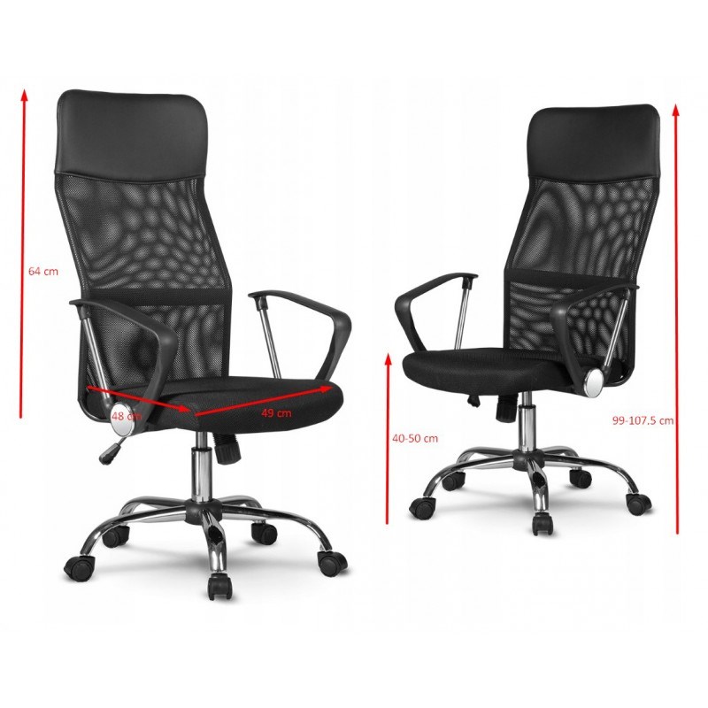 Topeshop KRZESŁO NEMO CZARNE office/computer chair Padded seat Mesh backrest Topeshop KRZESŁO NEMO CZARNE office/computer chair Padded seat Mesh backrest