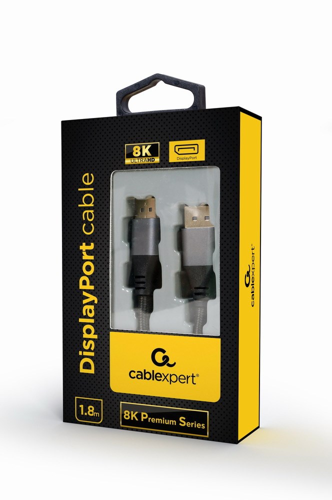 Gembird CC-DP8K-6 DisplayPort cable, 8K premium series, 1.8 m Gembird CC-DP8K-6 DisplayPort cable, 8K premium series, 1.8 m