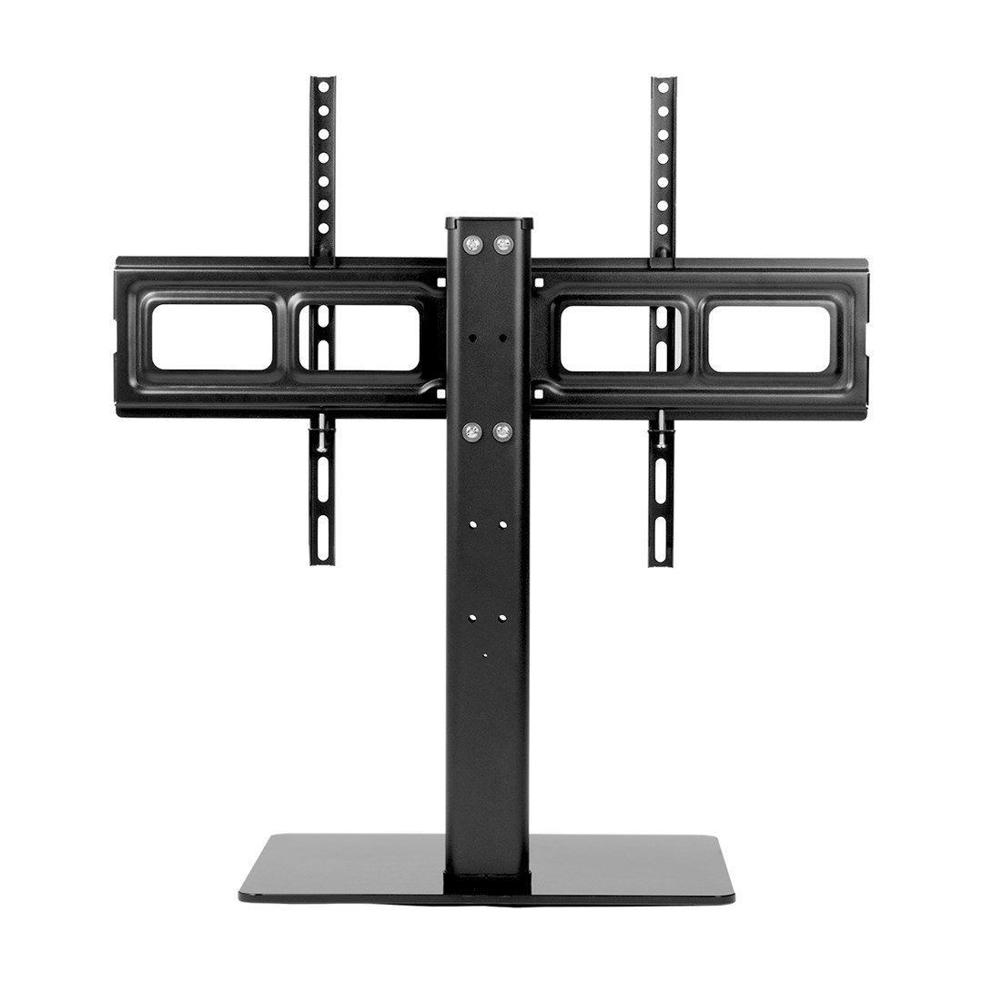 Maclean MC-386 Universal TV Stand Base for Cabinet Dresser Table Desk 32" - 75" 40kg VESA 35° Rotating Temepred Glass Adjustable TV Height Powder Coating Maclean MC-386 Universal TV Stand Base for Cabinet Dresser Table Desk 32" - 75" 40kg VESA 35° Rotating Temepred Glass Adjustable TV Height Powder Coating