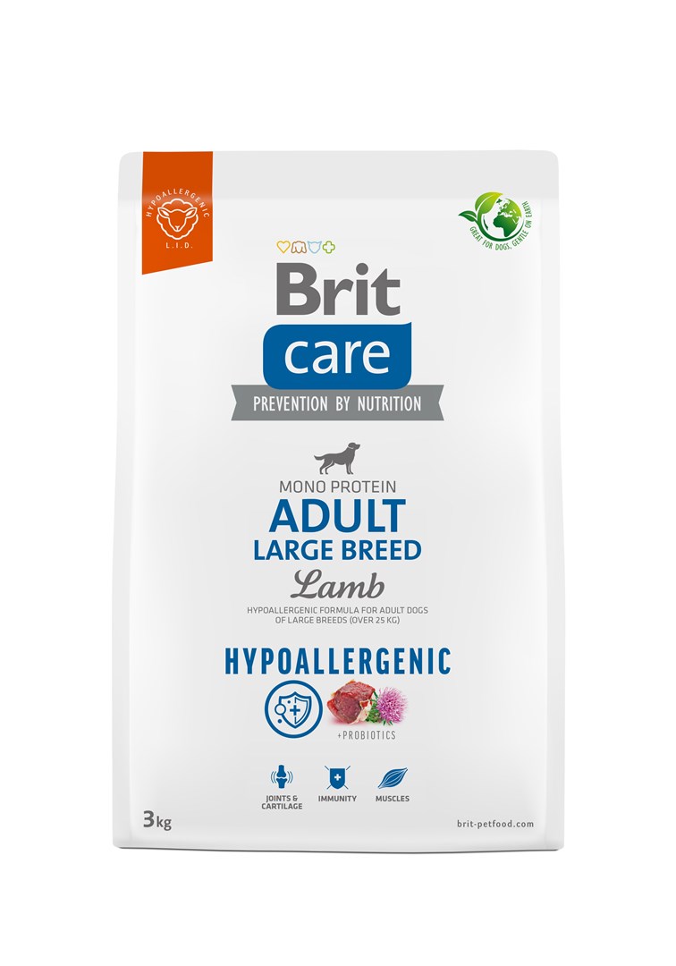 BRIT Care Hypoallergenic Adult Large Breed Lamb - dry dog food - 3 kg BRIT Care Hypoallergenic Adult Large Breed Lamb - dry dog food - 3 kg