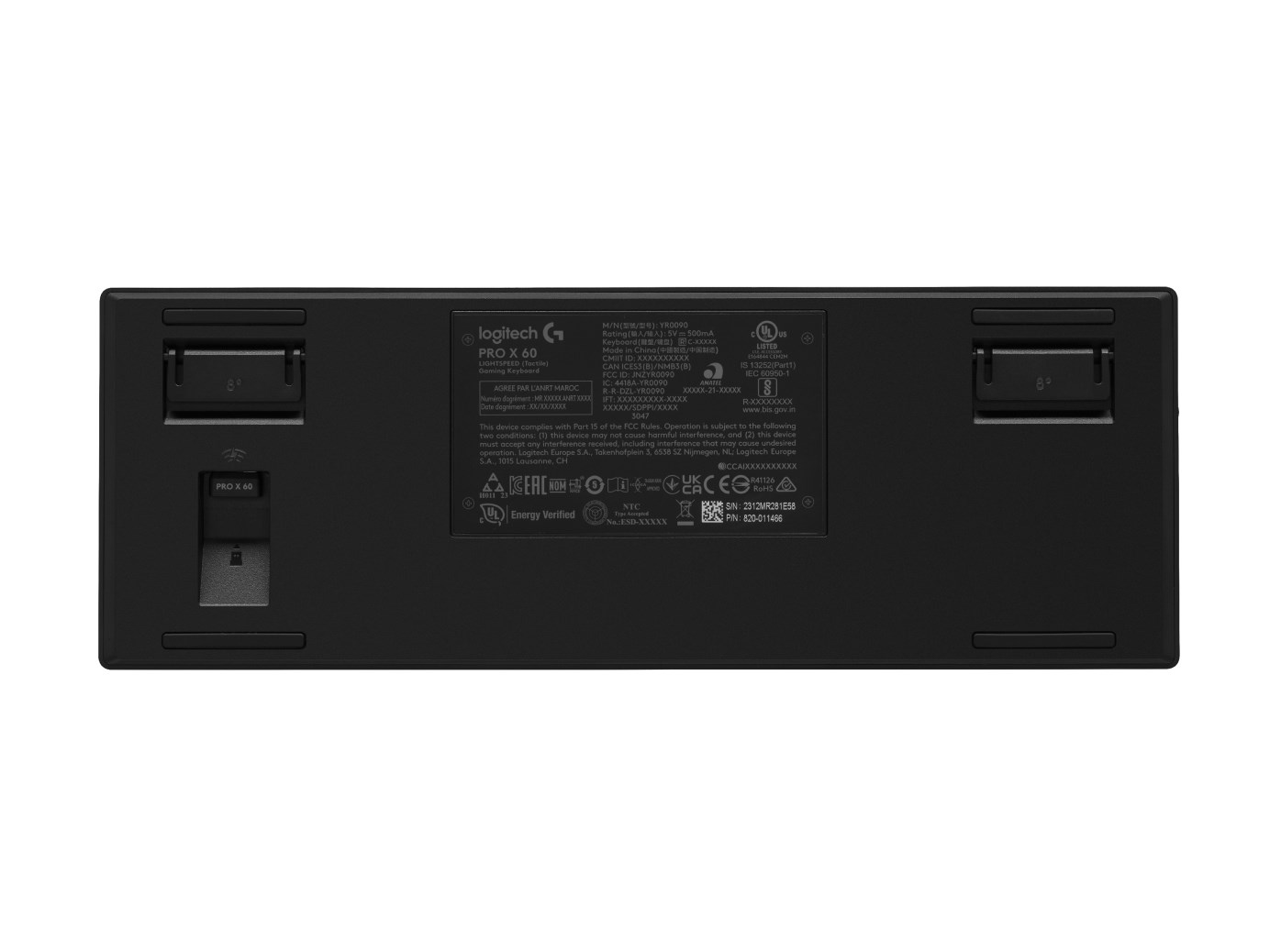 Logitech G PRO X 60 keyboard Gaming RF Wireless + Bluetooth QWERTY US International Black Logitech G PRO X 60 keyboard Gaming RF Wireless + Bluetooth QWERTY US International Black
