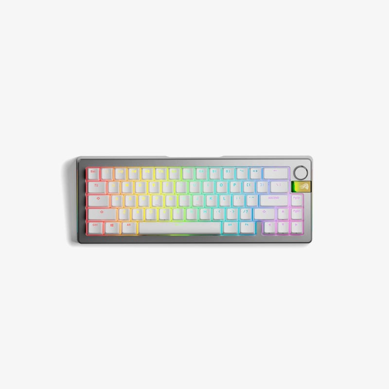 Glorious Gaming GMMK 3 PRO HE 65% Prebuilt Wireless Silver - US Glorious Gaming GMMK 3 PRO HE 65% Prebuilt Wireless Silver - US
