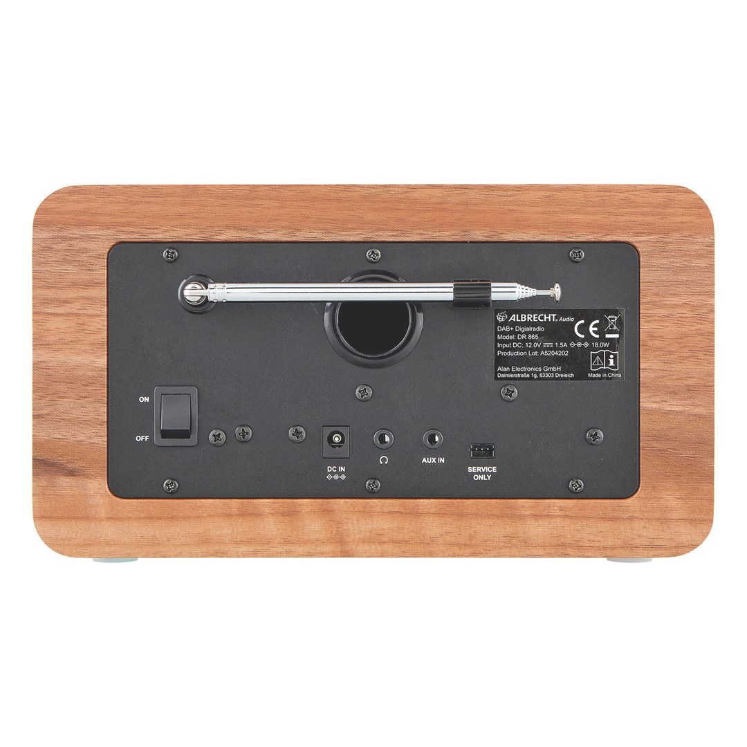 Albrecht DR 865 Portable Digital Black, Wood Albrecht DR 865 Portable Digital Black, Wood