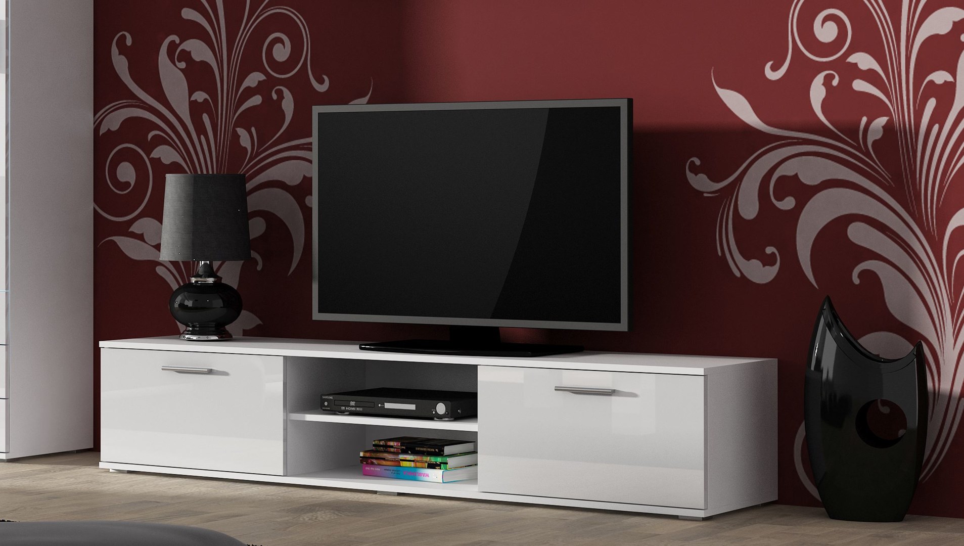 Cama TV stand SOHO 180 white/white gloss Cama TV stand SOHO 180 white/white gloss