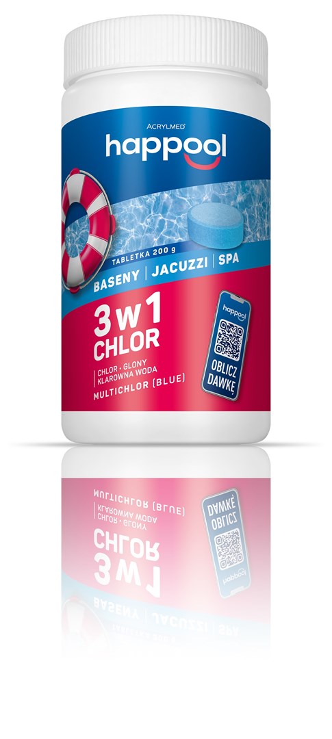 Acrylmed MULTICHLOR BLUE Tablets for increasing chlorine levels and combating algae 200 g Acrylmed MULTICHLOR BLUE Tablets for increasing chlorine levels and combating algae 200 g