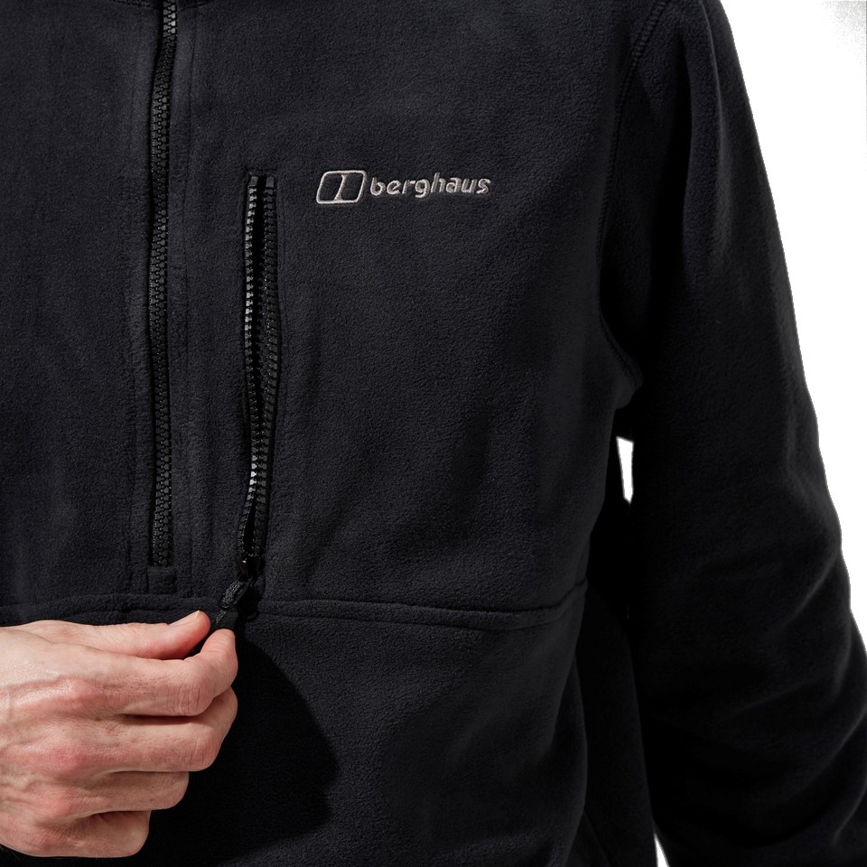 BERGHAUS Prism Half Zip Polartec® Fleece - men's fleece sweatshirt, size L (black) BERGHAUS Prism Half Zip Polartec® Fleece - men's fleece sweatshirt, size L (black)