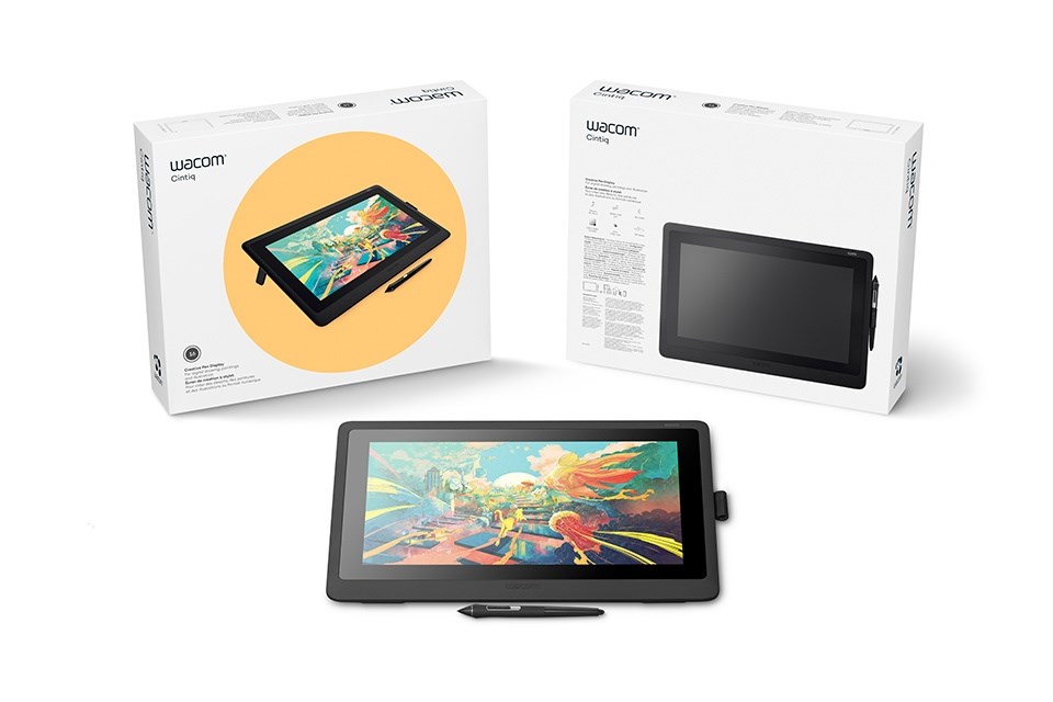 Wacom Cintiq 16 graphic tablet Black 5080 lpi 344.16 x 193.59 mm Wacom Cintiq 16 graphic tablet Black 5080 lpi 344.16 x 193.59 mm