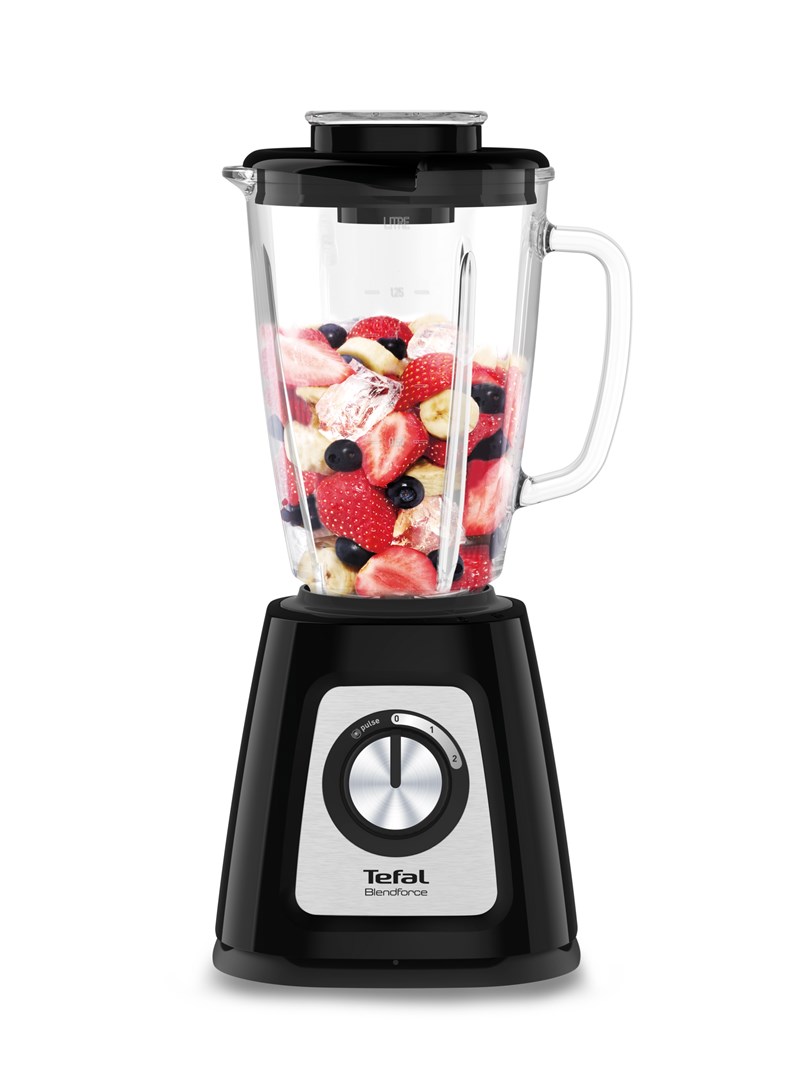 Tefal BlendForce II BL4388 blender 1.25 L Tabletop blender 800 W Black, Brushed steel Tefal BlendForce II BL4388 blender 1.25 L Tabletop blender 800 W Black, Brushed steel