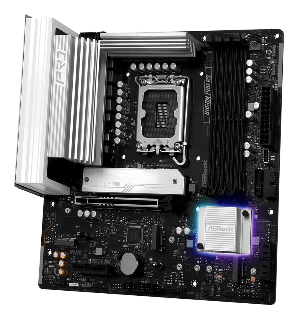 Asrock B860M Pro RS Intel B860 LGA 1851 (Socket V1) micro ATX Asrock B860M Pro RS Intel B860 LGA 1851 (Socket V1) micro ATX