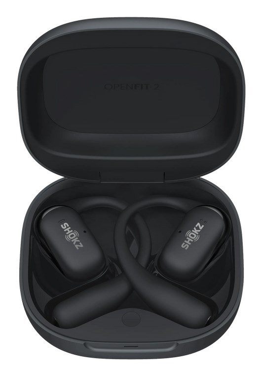 SHOKZ OpenFit 2 Headphones Wireless Ear-hook Calls/Music/Sport/Everyday Black SHOKZ OpenFit 2 Headphones Wireless Ear-hook Calls/Music/Sport/Everyday Black