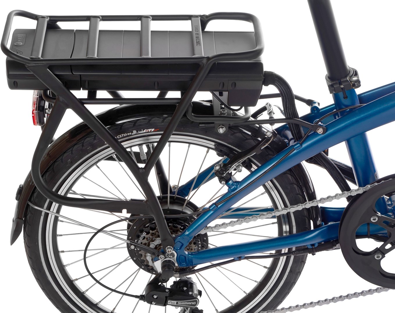 Snapp City-E folding electric bicycle, blue Snapp City-E folding electric bicycle, blue