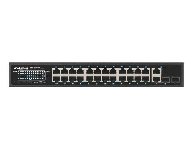 Lanberg Switch 24X 100MB DSP+/2X Combo Rack 19" 360W V2 Lanberg Switch 24X 100MB DSP+/2X Combo Rack 19" 360W V2