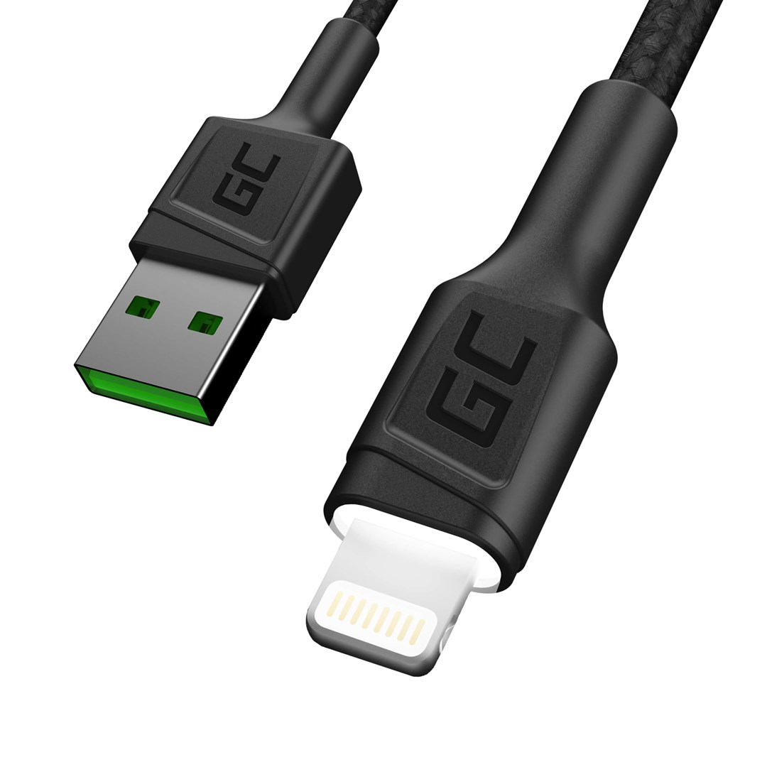Green Cell KABGC05 lightning cable 1.2 m Black Green Cell KABGC05 lightning cable 1.2 m Black