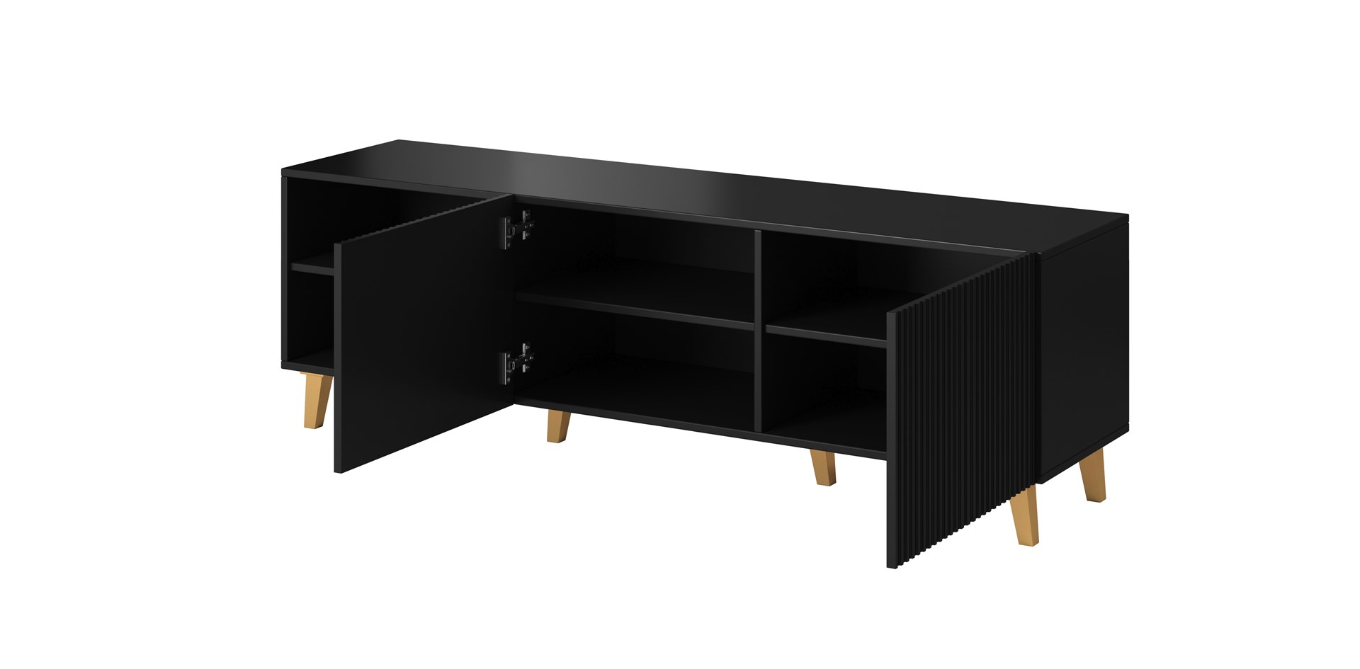 Cama RTV cabinet PAFOS 150x42x52 Black matt Cama RTV cabinet PAFOS 150x42x52 Black matt