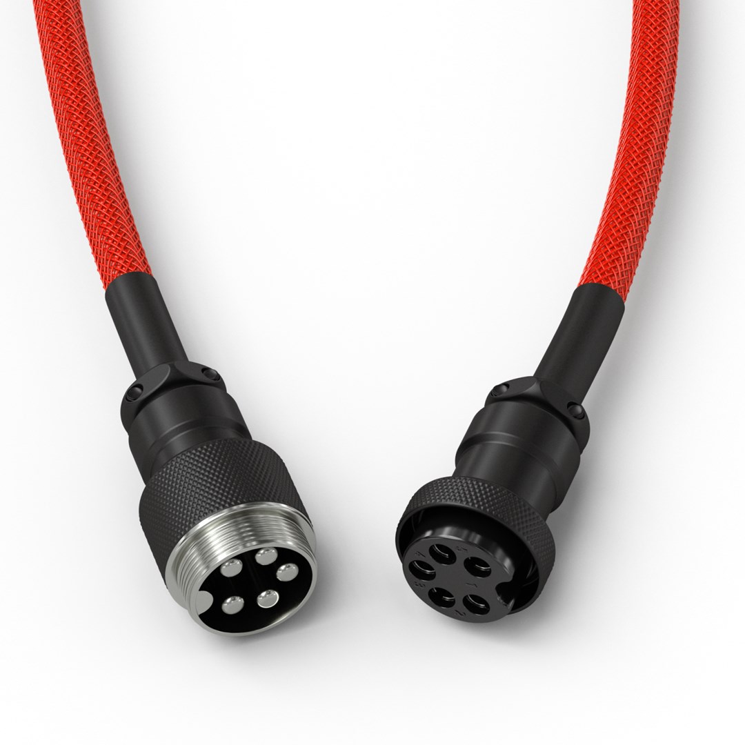 Glorious Gaming Glorious GMMK Coiled Cable Crimson Red Glorious Gaming Glorious GMMK Coiled Cable Crimson Red