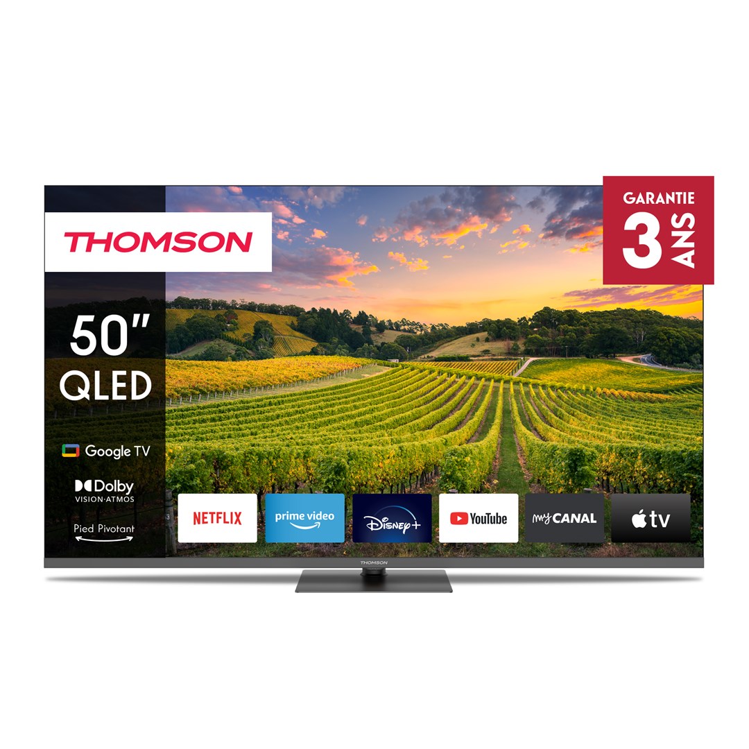 Thomson 50QG5C14 TV 127 cm (50") 4K Ultra HD Smart TV Wi-Fi Grey Thomson 50QG5C14 TV 127 cm (50") 4K Ultra HD Smart TV Wi-Fi Grey