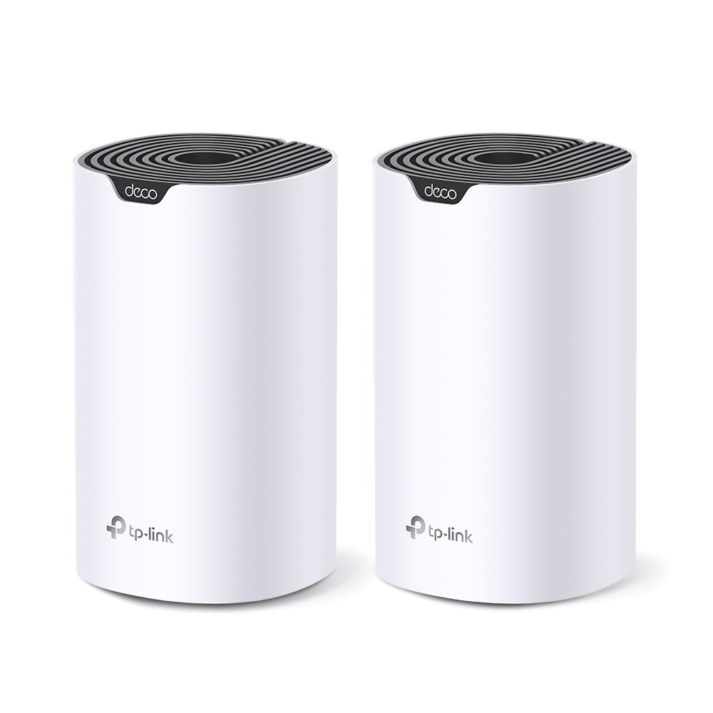 TP-LINK | AC1900 Whole Home Mesh Wi-Fi System | Deco S7 (2-pack) | 802.11ac | 10/100/1000 Mbit/s | Ethernet LAN (RJ-45) ports 1 | Mesh Support Yes | MU-MiMO Yes | No mobile broadband | Antenna type Internal TP-LINK | AC1900 Whole Home Mesh Wi-Fi System | Deco S7 (2-pack) | 802.11ac | 10/100/1000 Mbit/s | Ethernet LAN (RJ-45) ports 1 | Mesh Support Yes | MU-MiMO Yes | No mobile broadband | Antenna type Internal