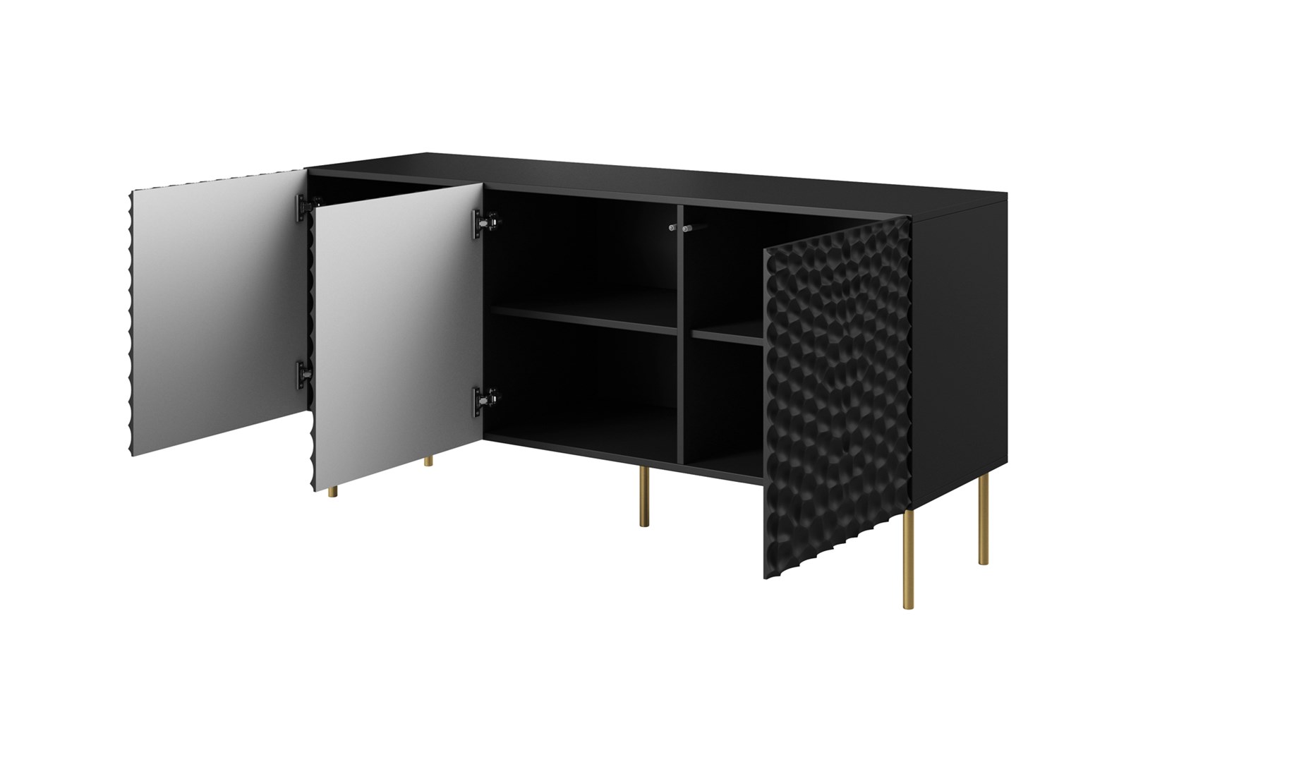 HOLE chest 152x42.5x74.5 cm matte black HOLE chest 152x42.5x74.5 cm matte black