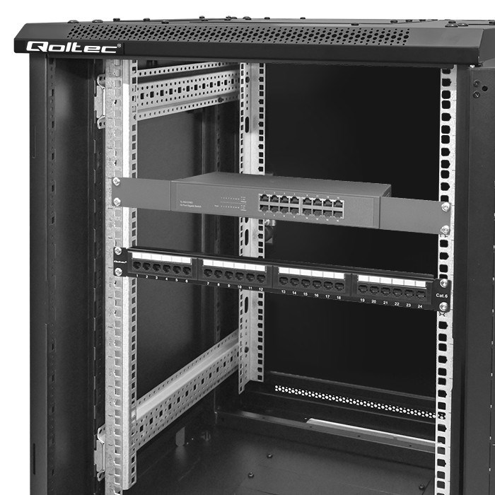 Qoltec 54518 19" RACK cabinet | 15U | 600 x 855 x 600 | Tempered glass door Qoltec 54518 19" RACK cabinet | 15U | 600 x 855 x 600 | Tempered glass door