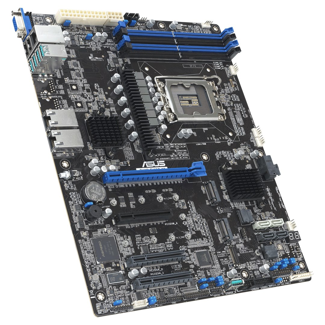 Asus P13R-E/10G-2T 1x LGA1700 Intel Xeon E-24XX C266 motherboard (4xDIMM, 8x SATA, 2xM.2, 2x10GbE, ASMB11-iKVM, ATX) Asus P13R-E/10G-2T 1x LGA1700 Intel Xeon E-24XX C266 motherboard (4xDIMM, 8x SATA, 2xM.2, 2x10GbE, ASMB11-iKVM, ATX)