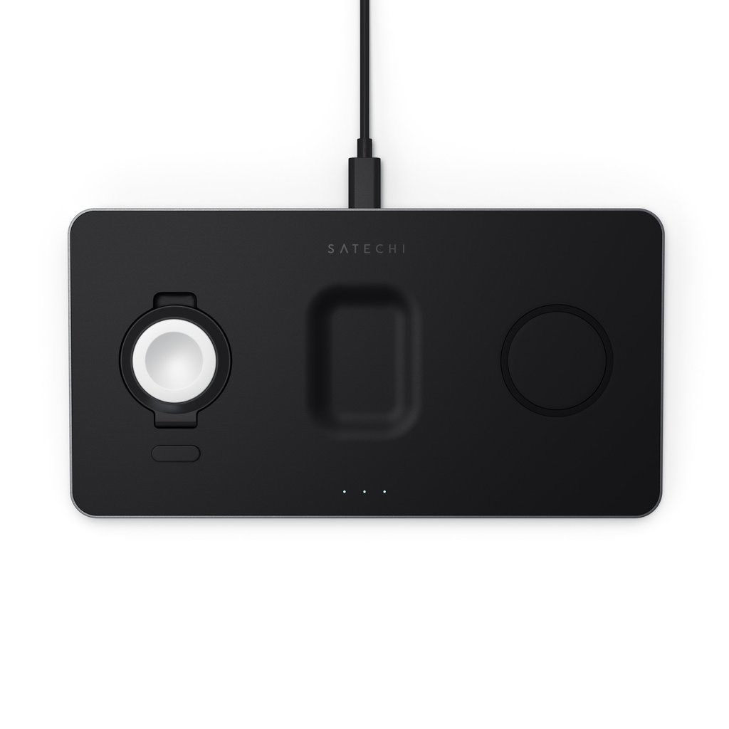 Satechi ST-X3TWCPM mobile device charger Headphones, Smartphone, Smartwatch Black AC Wireless charging Indoor Satechi ST-X3TWCPM mobile device charger Headphones, Smartphone, Smartwatch Black AC Wireless charging Indoor