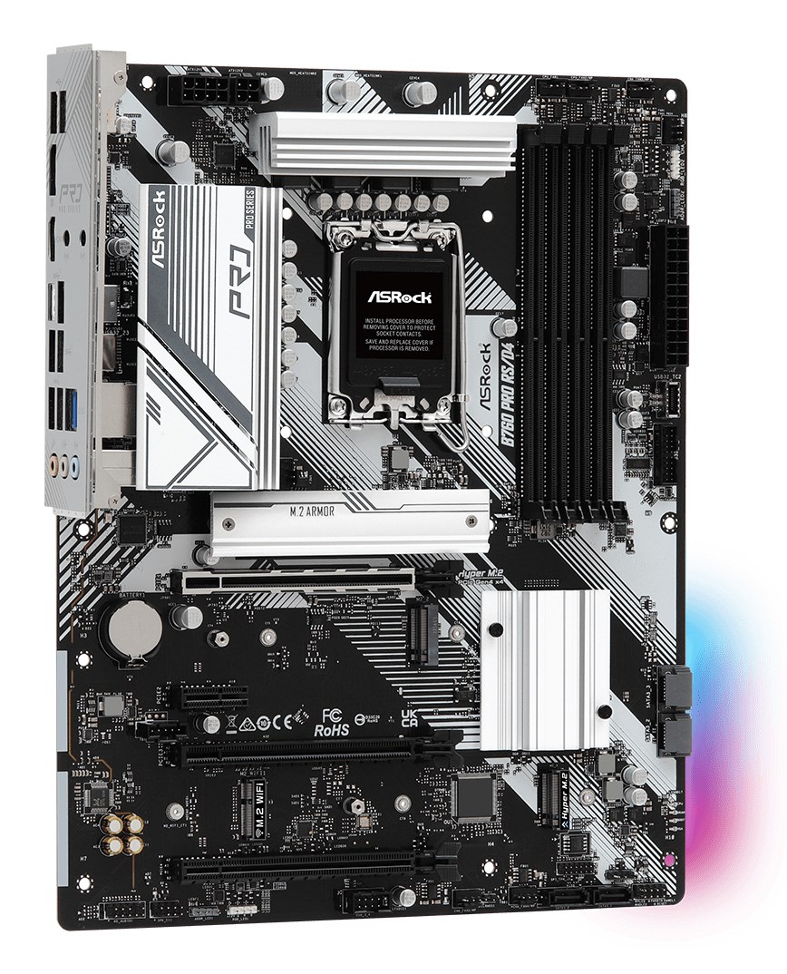 Asrock B760 Pro RS/D4 Intel B760 LGA 1700 ATX Asrock B760 Pro RS/D4 Intel B760 LGA 1700 ATX