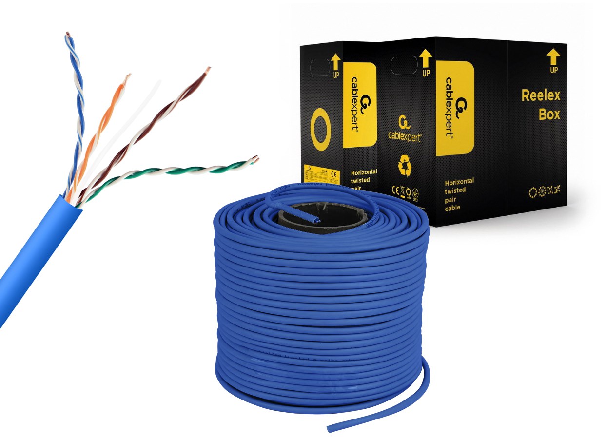 Gembird UPC-5004E-SOL-B networking cable Blue 305 m Cat5e U/UTP (UTP) Gembird UPC-5004E-SOL-B networking cable Blue 305 m Cat5e U/UTP (UTP)
