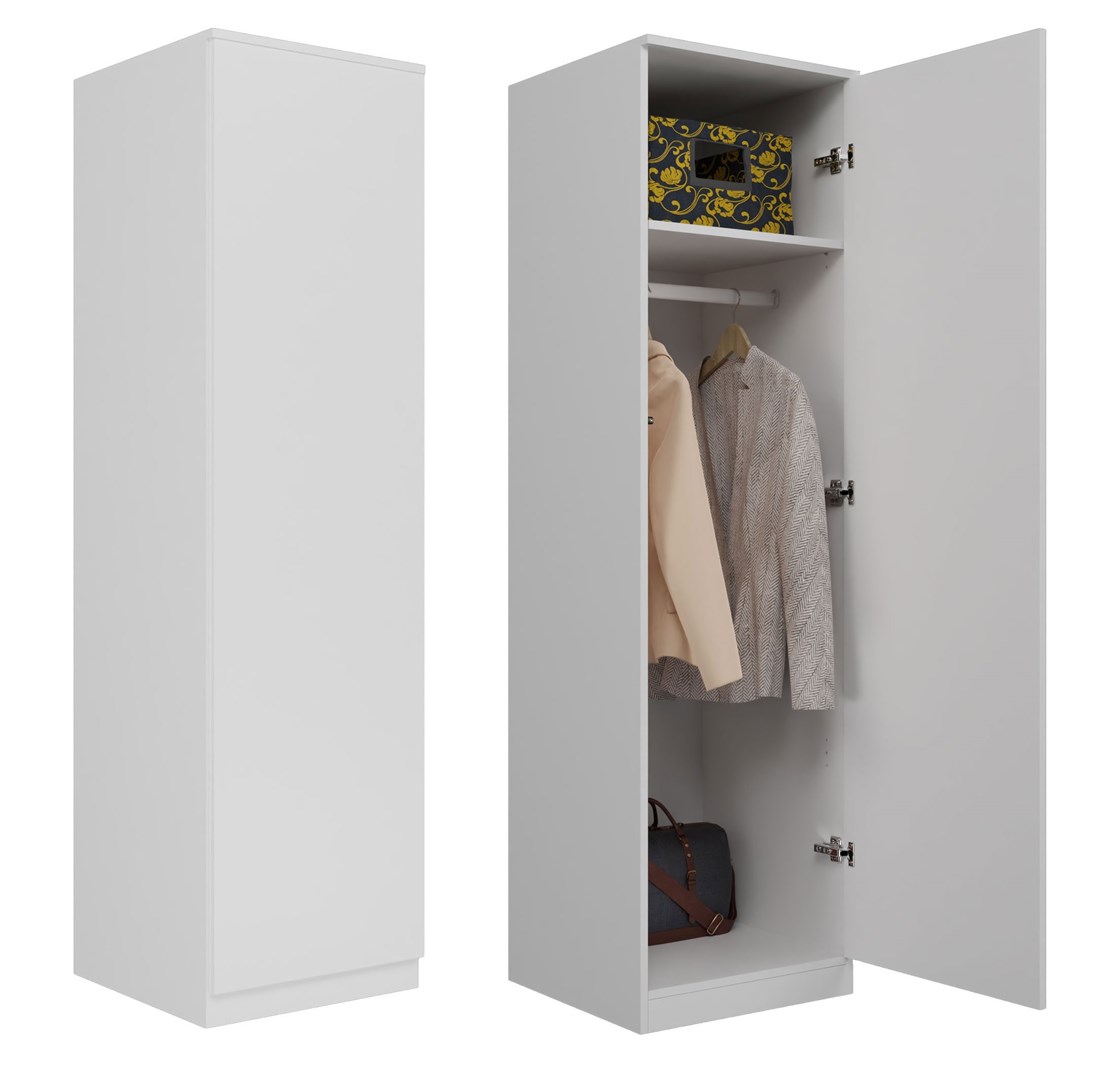 Topeshop SD-50 BIEL KPL bedroom wardrobe/closet 5 shelves 1 door(s) White Topeshop SD-50 BIEL KPL bedroom wardrobe/closet 5 shelves 1 door(s) White