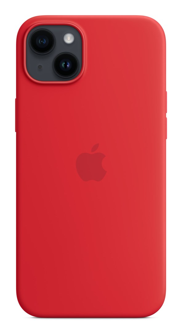 Apple iPhone 14 Plus Silicone Case with MagSafe - (PRODUCT)RED Apple iPhone 14 Plus Silicone Case with MagSafe - (PRODUCT)RED