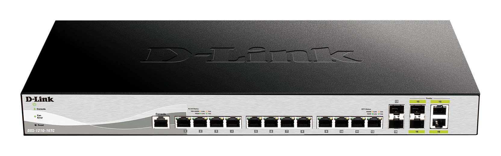 D-Link DXS-1210-16TC/E network switch Managed L2 10G Ethernet (100/1000/10000) Grey D-Link DXS-1210-16TC/E network switch Managed L2 10G Ethernet (100/1000/10000) Grey