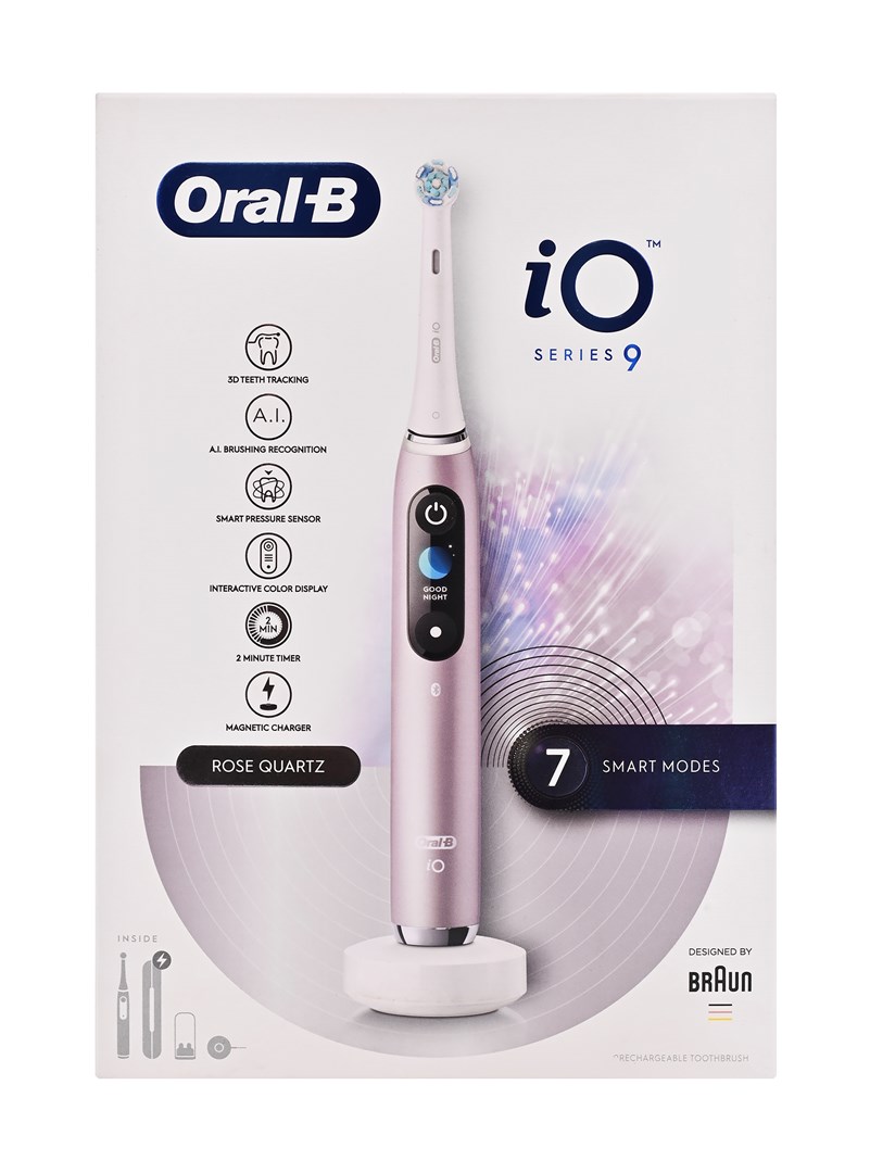 Braun iO Series 9 Rose Quartz electric toothbrush Braun iO Series 9 Rose Quartz electric toothbrush