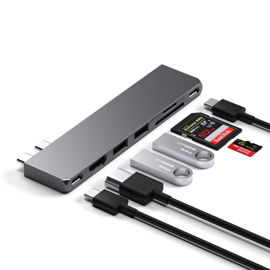 Satechi Type-C Pro Hub Slim - Space Gray Satechi Type-C Pro Hub Slim - Space Gray