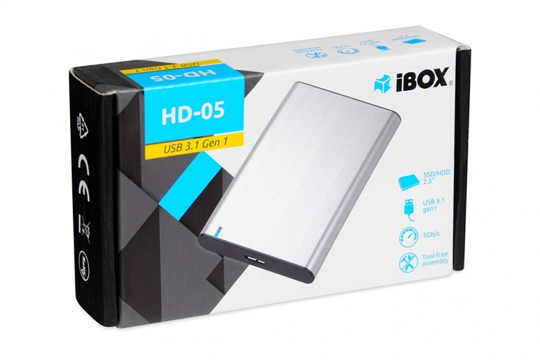 iBox HD-05 HDD/SSD enclosure Grey 2.5" iBox HD-05 HDD/SSD enclosure Grey 2.5"