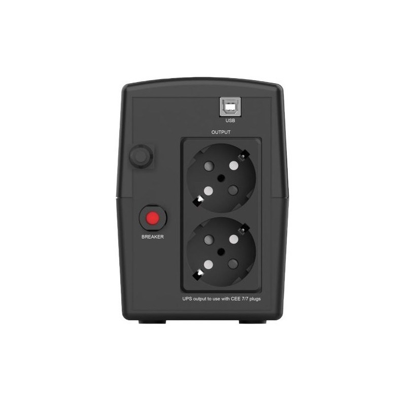 Infosec INF_661055 Backup Power Supply UPS X1+ 500, 500VA, 300W, 2× FR/Schuko Infosec INF_661055 Backup Power Supply UPS X1+ 500, 500VA, 300W, 2× FR/Schuko