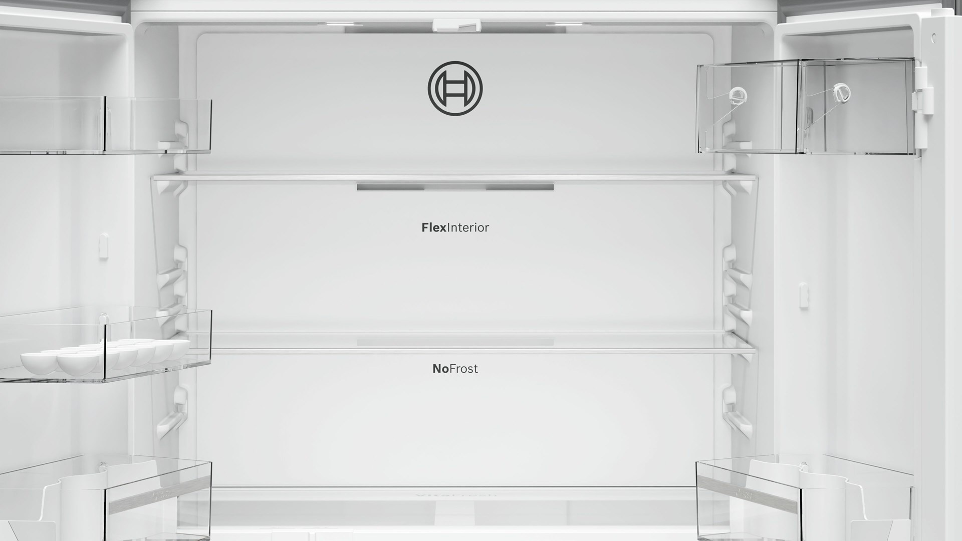 Bosch Serie 4 KFN96VPEA side-by-side refrigerator Freestanding 605 L E Stainless steel Bosch Serie 4 KFN96VPEA side-by-side refrigerator Freestanding 605 L E Stainless steel