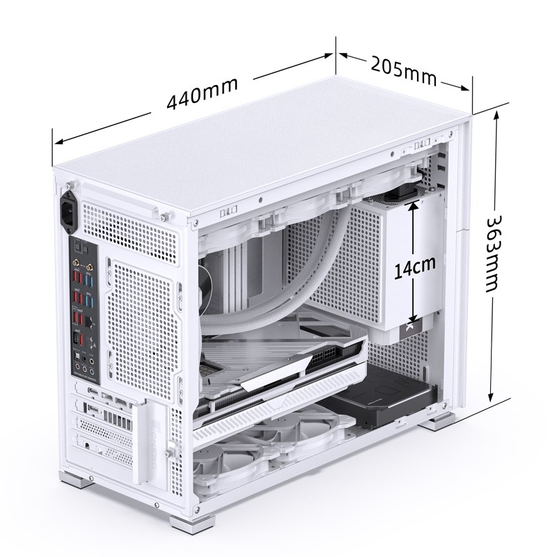 Jonsbo D31 MESH Screen Micro-ATX Case, Tempered Glass - white Jonsbo D31 MESH Screen Micro-ATX Case, Tempered Glass - white