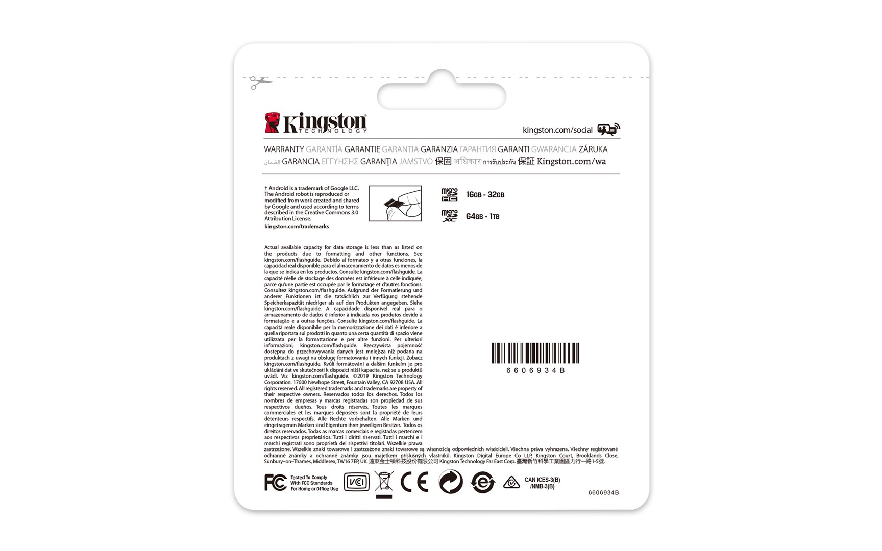 Kingston Technology Canvas Select 128GB micSDXC Plus 100R A1 C10 Card + ADP Kingston Technology Canvas Select 128GB micSDXC Plus 100R A1 C10 Card + ADP