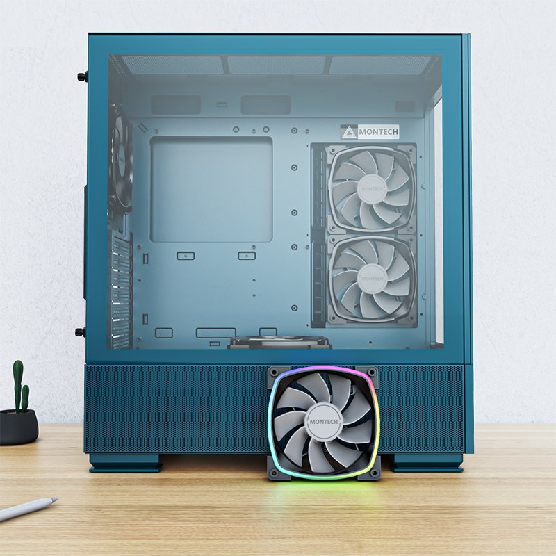 Montech SKY TWO, Midi-Tower - blue Montech SKY TWO, Midi-Tower - blue