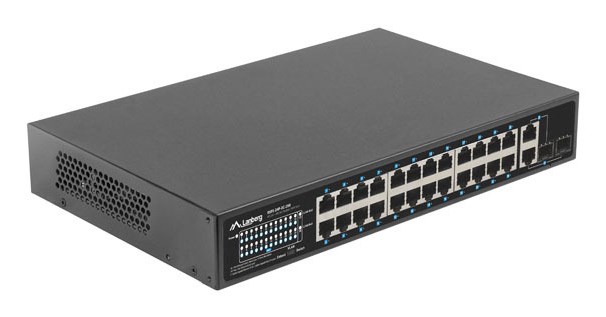 Lanberg Switch 24X 100MB DSP+/2X Combo Rack 19" 250W Lanberg Switch 24X 100MB DSP+/2X Combo Rack 19" 250W