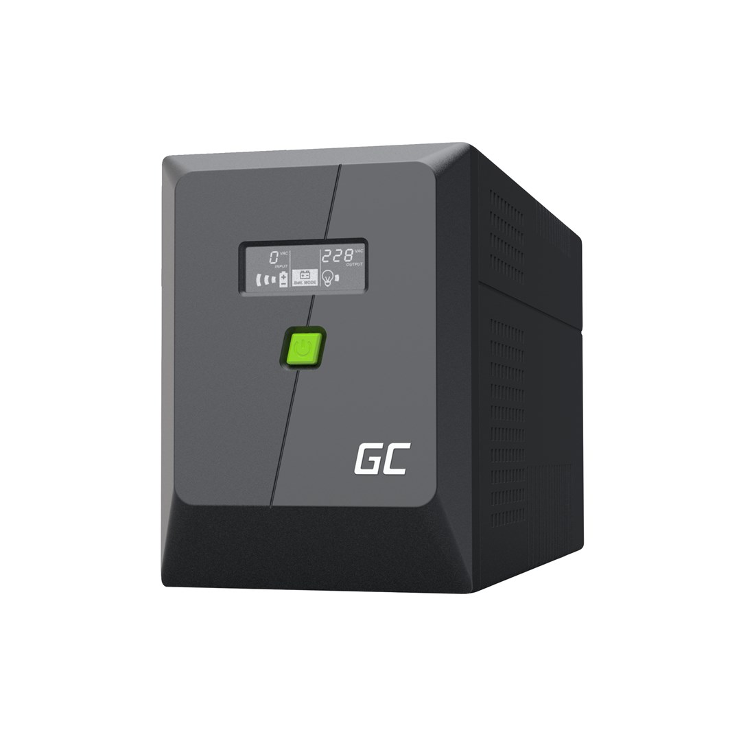 Green Cell uninterruptible power supply (UPS) Line-Interactive 2 kVA 1200 W 4 AC outlet(s) Green Cell uninterruptible power supply (UPS) Line-Interactive 2 kVA 1200 W 4 AC outlet(s)