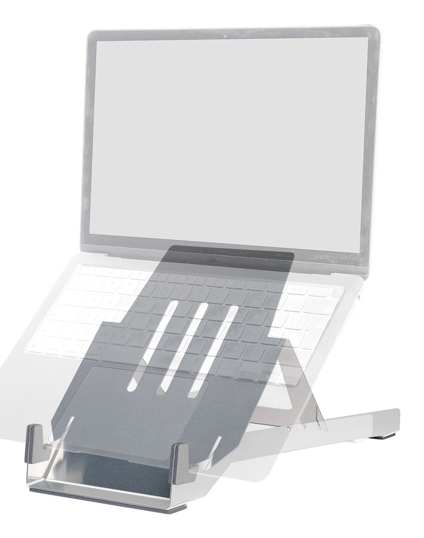 R-Go Tools Laptop holder R-Go Riser Basic, foldable and adjustable laptop riser, aluminum, silver R-Go Tools Laptop holder R-Go Riser Basic, foldable and adjustable laptop riser, aluminum, silver
