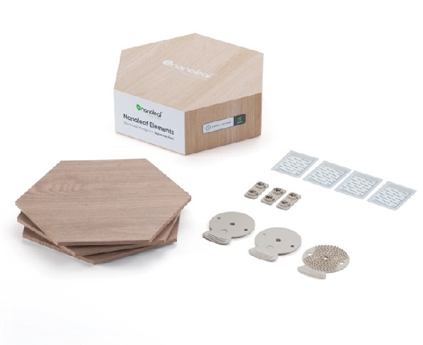 Nanoleaf Elements Wood Look Hex Exp Pk 3 mood lighting Nanoleaf Elements Wood Look Hex Exp Pk 3 mood lighting