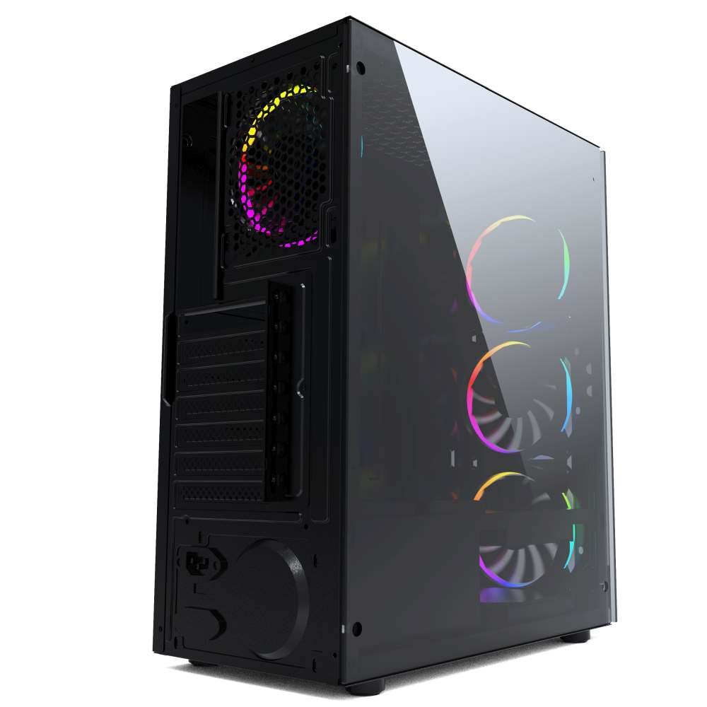 Gembird CCC-FC-1500RGB computer case Midi Tower Black, Transparent Gembird CCC-FC-1500RGB computer case Midi Tower Black, Transparent