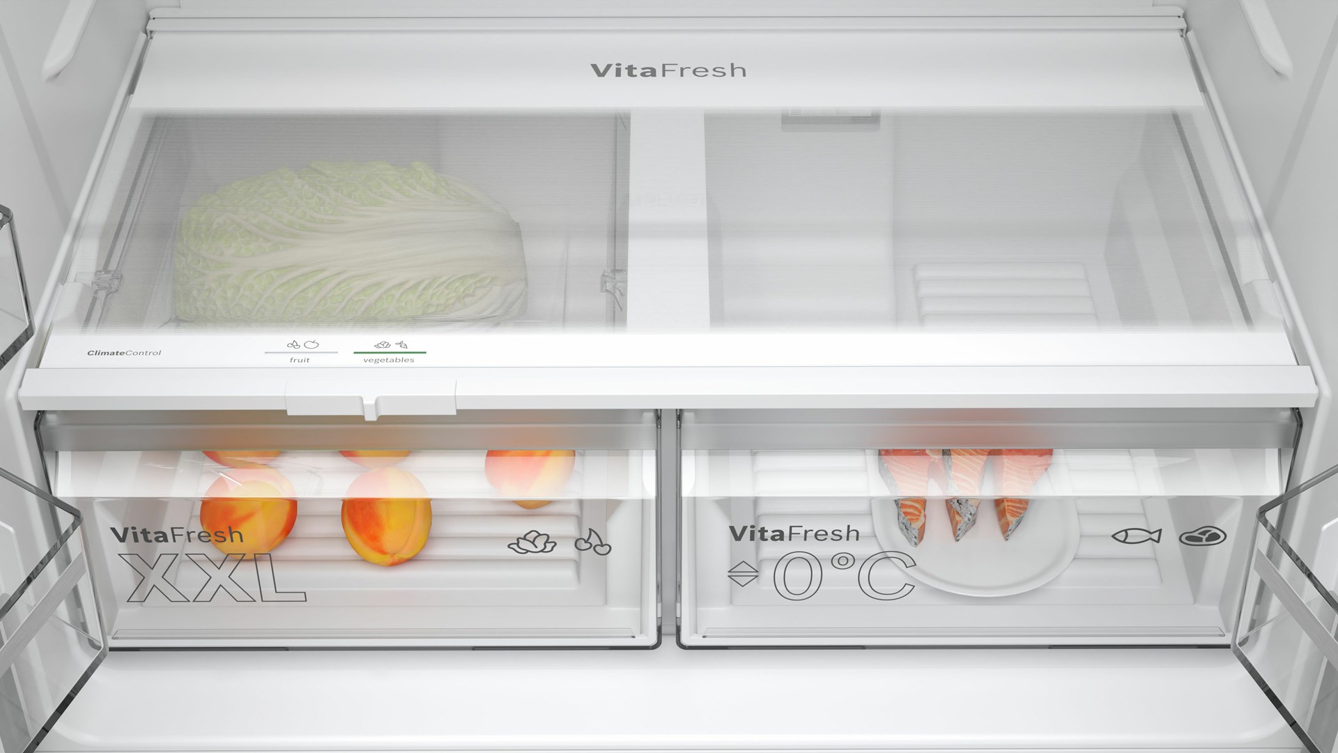 Bosch Serie 4 KFN96VPEA side-by-side refrigerator Freestanding 605 L E Stainless steel Bosch Serie 4 KFN96VPEA side-by-side refrigerator Freestanding 605 L E Stainless steel