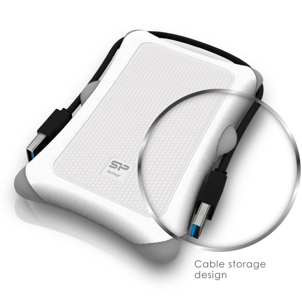 Silicon Power Armor A30 external hard drive 1 TB White Silicon Power Armor A30 external hard drive 1 TB White