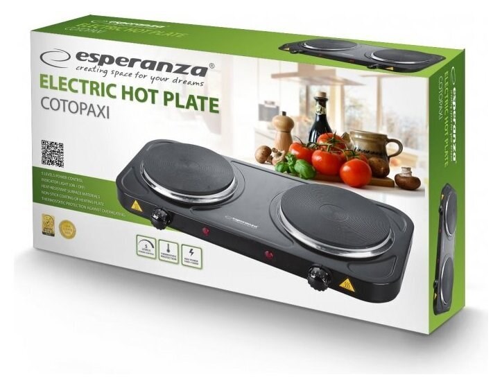 Esperanza EKH010K hob Black Countertop 2 zone(s) Esperanza EKH010K hob Black Countertop 2 zone(s)
