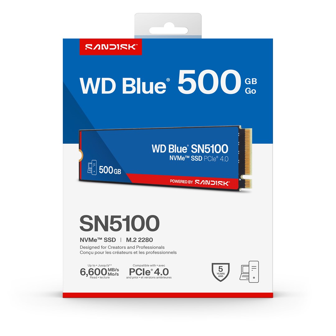 Western Digital 500GB WD Blue® SN5100 NVMe™ SSD Western Digital 500GB WD Blue® SN5100 NVMe™ SSD