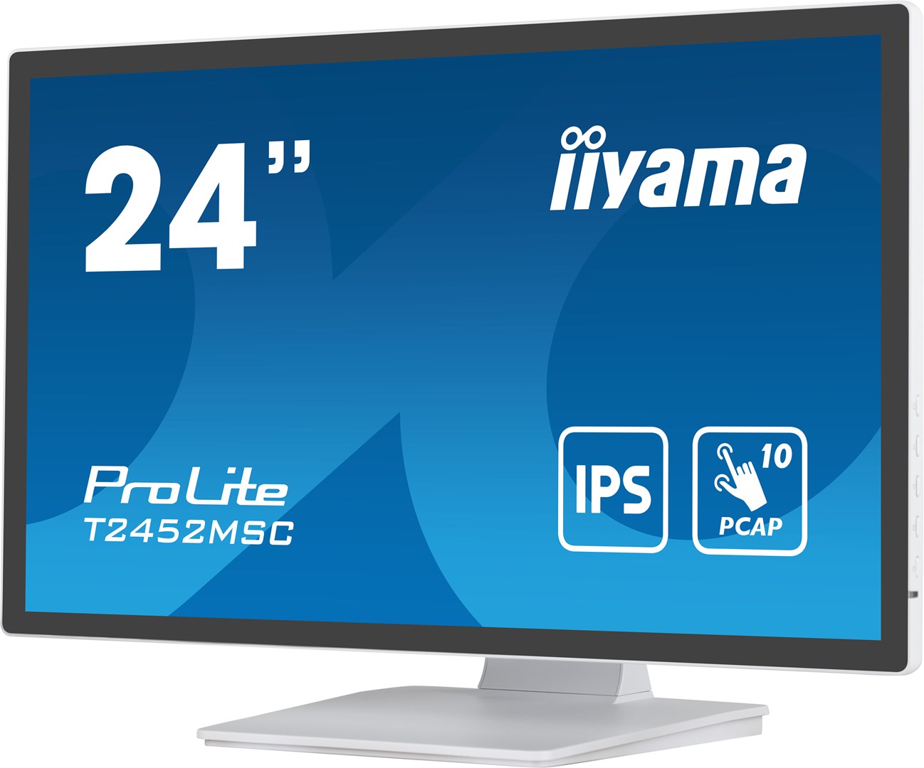 iiyama ProLite 23.8” PCAP 10pt touchscreen monitor featuring IPS panel technology, Edge-to-Edge glass design and anti fingerprint coating iiyama ProLite 23.8” PCAP 10pt touchscreen monitor featuring IPS panel technology, Edge-to-Edge glass design and anti fingerprint coating